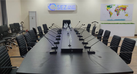 Оснащение конференц-зала в стиле хайтек - СЭЗ «Морской порт Актау»